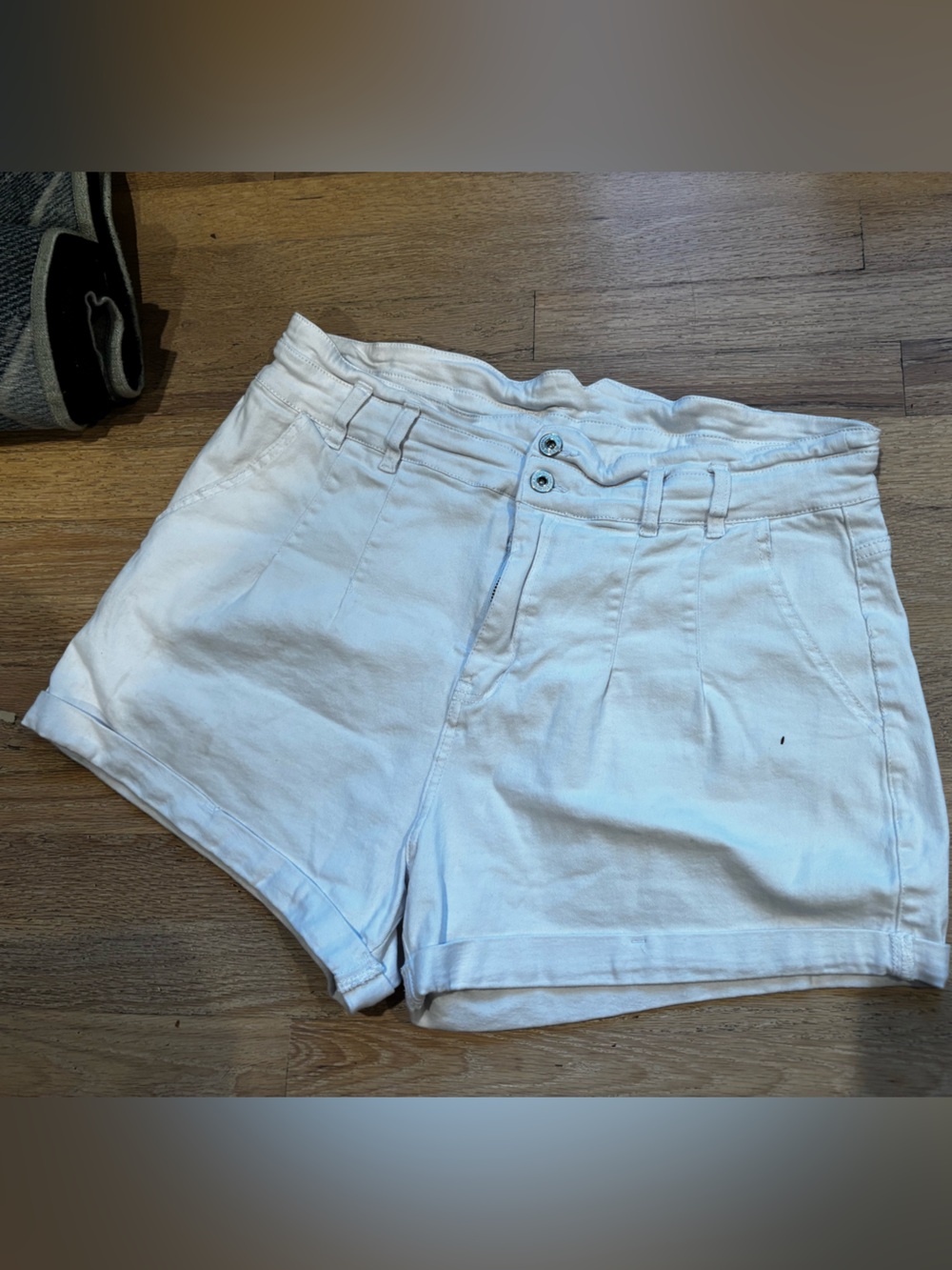 White Denim Shorts